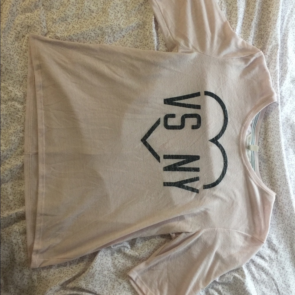 VS NY baby pink top size small